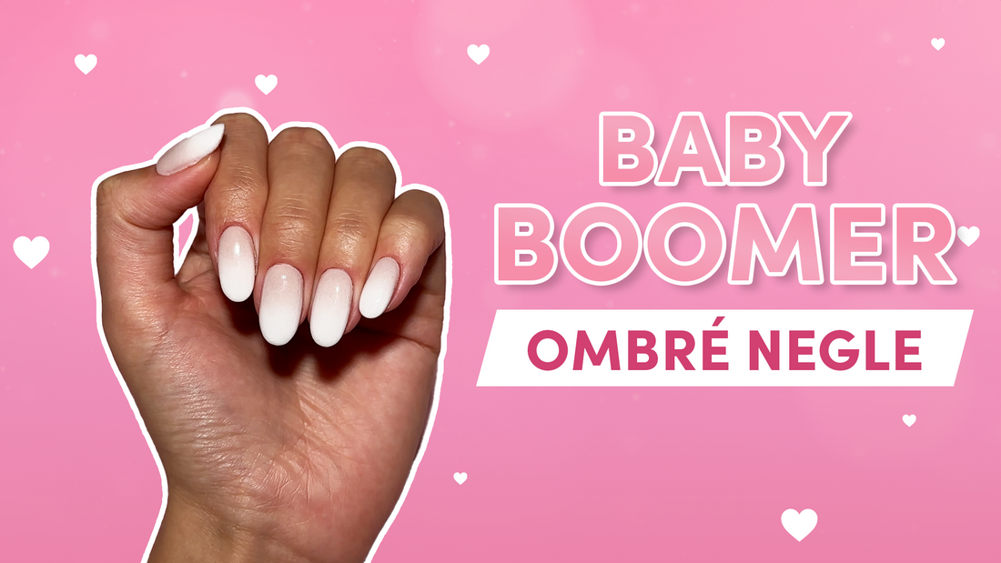 Baby Boomer ombré manicure